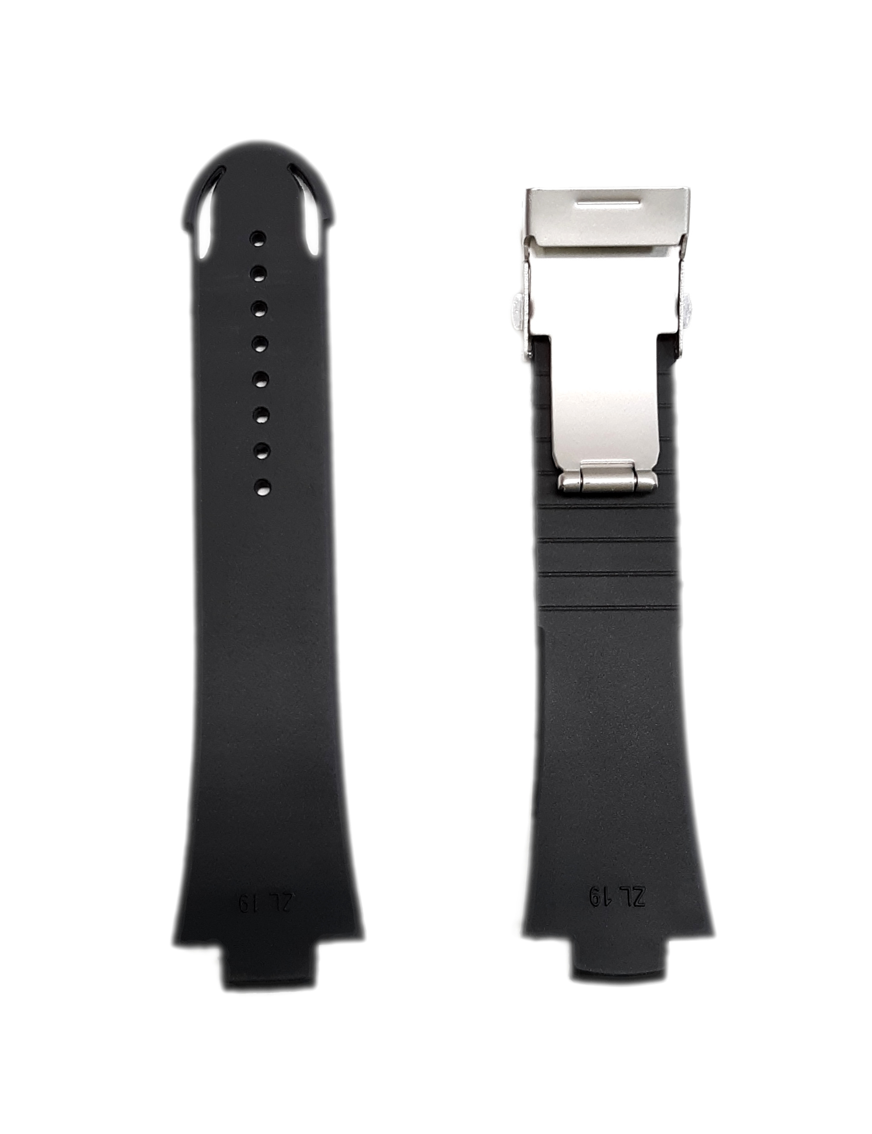 Chronotiempo Black Silicone Band ORIS Aquis Date Watch Strap 24mm 12mm Bracelet